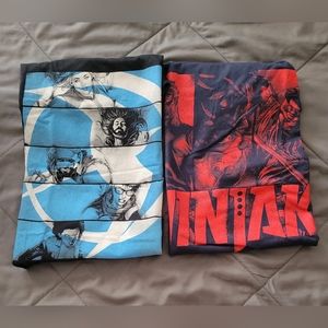 Set of 2 Tshirts Valiant Comics Size Large Comic Nerd Block Exclusive